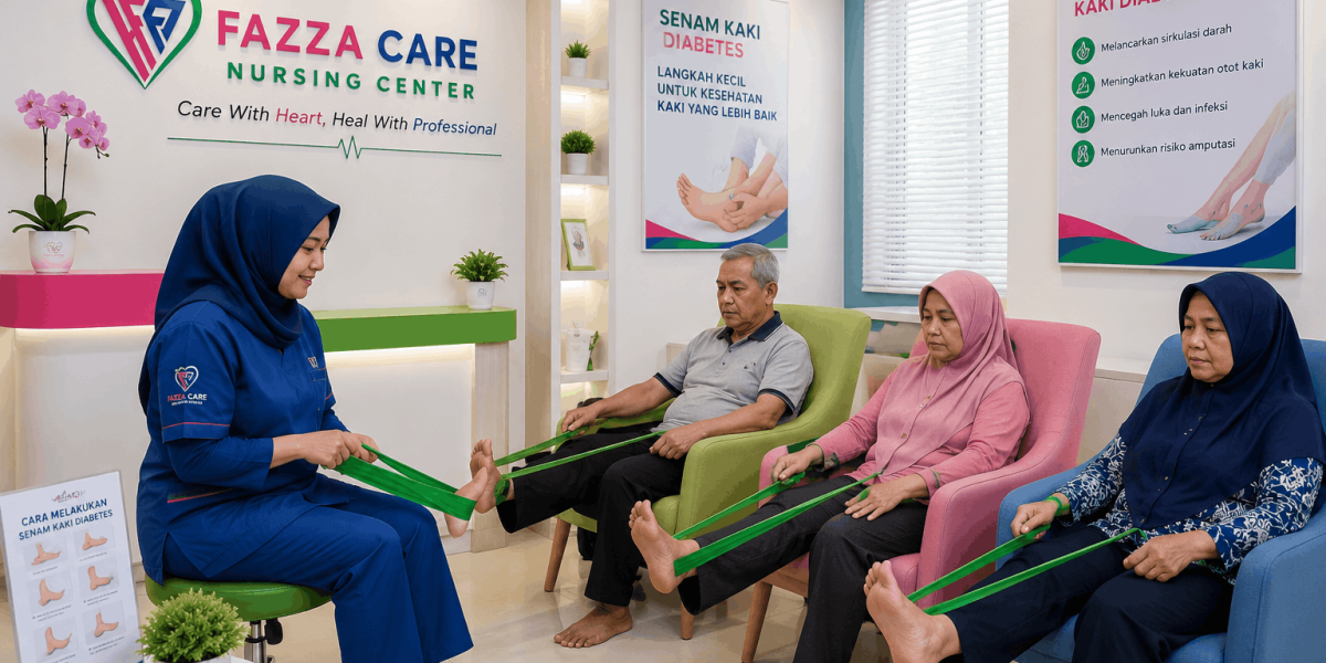 EFIKASI SENAM KAKI DIABETES DALAM PENCEGAHANULKUS PEDIS DAN RISIKO AMPUTASI PADA PASIENDIABETES MELITUS